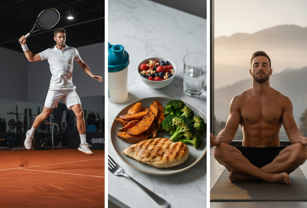 Allenamento Novak Djokovic